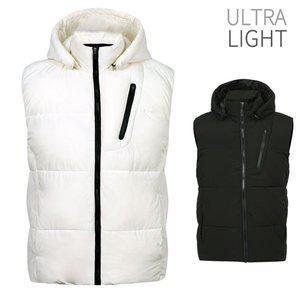 [디바옴므]겨울 후드 탈부착 헤비 패딩조끼