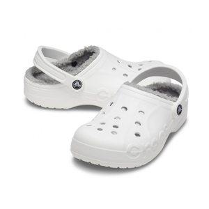 크록스 라인드 클로그 바야 털슬리퍼 성인 겨울 털실내화 털신 사무실 간호사 병원