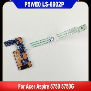 Acer 아스파이어 5750 5750G 시리즈용 파워 단추 보드 케이블 포함 P5WE0 LS-6902P
