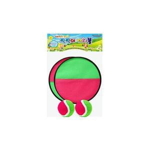 [JHQRCUB7_52GP]캐치볼 문방구 색상랜덤 찍찍이 1세트