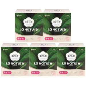좋은느낌 유기농 라네이처 울트라 중형 12P X 5팩