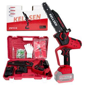 켈슨 무선 무선 전기톱 20cm 충전식 소형 전동 체인톱