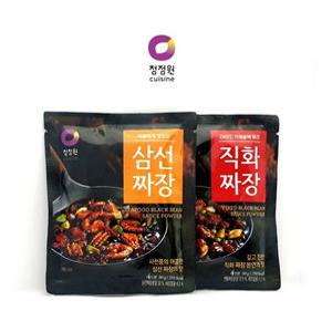 청정원 4인분 삼선짜장 직화짜장 짜장분말80g 분말