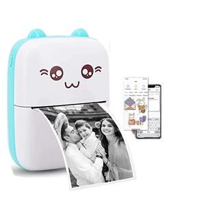 휴대용 미니 열전사 라벨프린터 사진 스티커 블루투스 네임