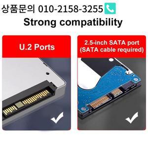 4포트 U2 NVME 2.5인치 SATA SSD 어댑터 카드 마더보드 지원 PCIe X4x4x4x4 분기점 U.2-LED 표시기가