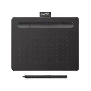 Wacom Intuos 소형 블루투스 그래픽 드로잉 태블릿, 4개의 사용자 지정 가능한 ExpressKey, 교사, 학생 및 크리에이터를 위한 휴대용, 크롬북 Mac OS Android Windows와 호환 - 블랙