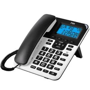 아이텍 발신자 단축 버튼 강력벨 수화 음량 조절 스탠드 유선전화기 GND-600 블랙