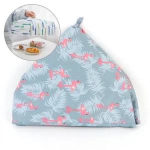 접이형 밥상 덮개 식탁 원형 먼지 커버 식탁뚜껑 (46boO)