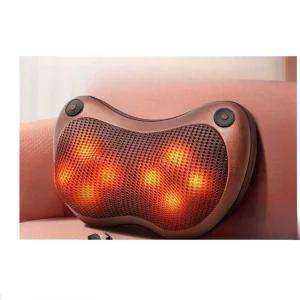 목어깨 마사지기 사무실 의자 허리 자동차 안마기 안마기(4헤드/브라운)+충전식+대용량배터리