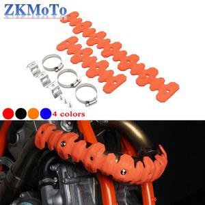 오토바이 4 행정 배기 절연 머플러 보호 커버 KTM SXF EXCF SMR FOR FC FE