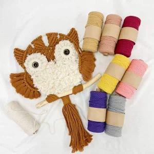 [콩심팥심]벽걸이 월행잉 복 부엉이 만들기 키트 마크라메재료 집들이선물