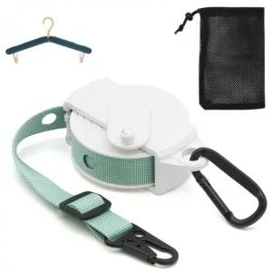 ACEPEED 차량용 캠핑용 휴대용 멀티 로프 데이지체인 옷걸이 C131 그린 +옷걸이1개