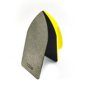 다이아몬드 그라인딩 패드 핸드 샌딩 블록 120  400 그릿  타일 유리 트리밍  버핑 연마 디스크 도구  120x