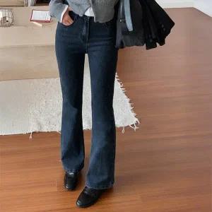 핫핑 [완벽보정핏] 포쉐 스판 부츠컷 데님팬츠 (25~36)