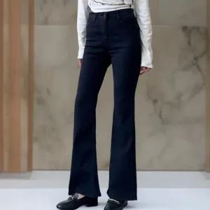 [다잇템] 여성 나팔 검정데님 큰사이즈 좋은 슬림 청바지