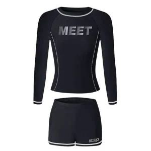 [하프클럽/]래쉬가드세트 여성용 걸 서핑슈트 수트 물놀이 시그니처수영복