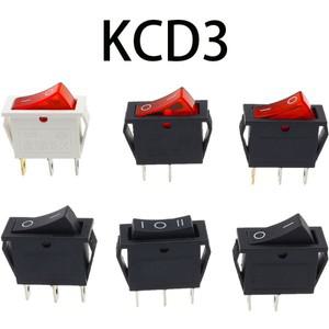 1PCS KCD3 Rocker Switch ON-OFF 2Pin Warm Electrical Equipment With Lighting Power 16A 250VAC/20A 125