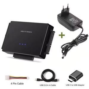 SATA/IDE to USB 3.0 어댑터 하드 드라이브 케이블 컨버터 2.5/3.5 인치 SATA 및 IDE HDD 지원 6TB PC 맥북