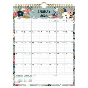 2025-2027 월 캘린더 - 지금부터 2027년 6월까지 사용, 8.5 x 11인치, 2025-2027년 24개월 캘린더, 스몰 월 캘린더 2026 수직, 룰드 블록, 두꺼운 종이, 휴일, 할 일 및 메모