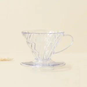 하리오 V60 커피 드리퍼 웨이브 투명 (VD-01T) 1-2인용