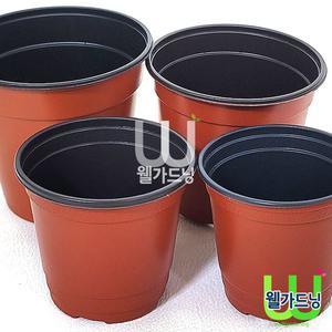 [조이가든]갈색 칼라포트 MJ90-10개, 다량의 모종 식물심기