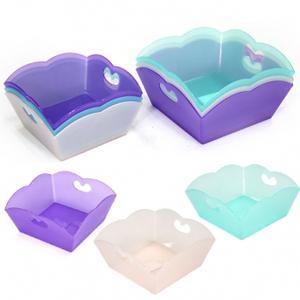 팬시바구니 / 팬시사각 학용품통 소품 정리함 사탕바구니 유치원 어린이집 사무용품