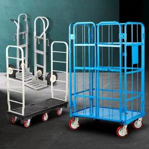 접이식 롤테이너 카트랙 렉 핸드트럭 대형 운반기구 카트