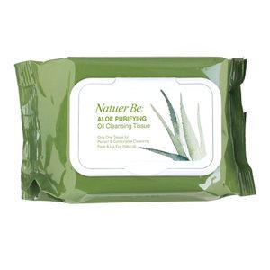 엔프라니 네추어비 알로에 퓨리파잉 오일 클렌징 티슈 60매입