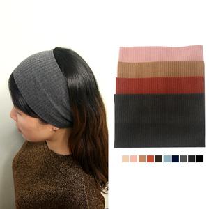 기본골지와이드헤어밴드(11color) 머리아픔없는편한신축성 넓은머리띠 통밴드 터번 세안 운동