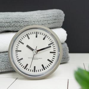 [시우아트/국내생산] 레트로욕실방수시계(2color)/흡착시계/건전지포함/아크릴거치대포함