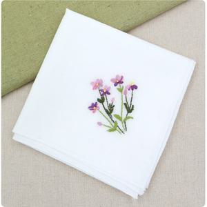 [자수패키지] 들꽃 손수건 2 M4002/ 태교DIY/ 프랑스자수 손수건