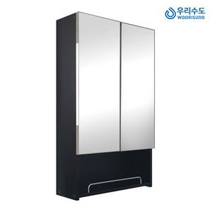 우리수도 전면거울 500Ⅹ800장 오픈블랙장 욕실장 화장실장 욕실수납장
