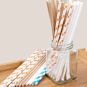 BN 키친프리 일회용 종이빨대 25pcs/페이퍼 스트로우