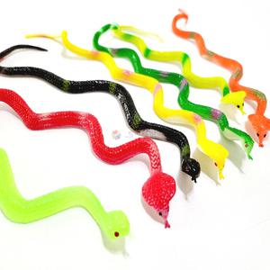뱀 장난감 모형뱀 가짜뱀  소품 동물 연극 실리콘
