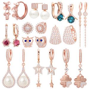 [라울스톤] 14K 골드핀 여자 데일리 심플 베이직 롱 드롭 체인 비즈 큐빅 진주 원터치 귀걸이