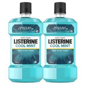리스테린 쿨민트 750mlX2개 가글 구강청결제