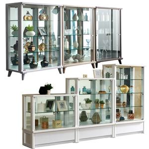 모드니가구 강화유리 장식장 거실장 진열장 정리장 수납장 피규어 레고 주방 와인진열장 수석장