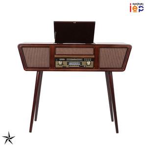 아이이피 i9100 엔틱오디오(커피색) LP턴테이블/CD/블루투스