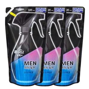 페브리즈 맨 쿨아쿠아 리필 320mlx3개 섬유탈취제