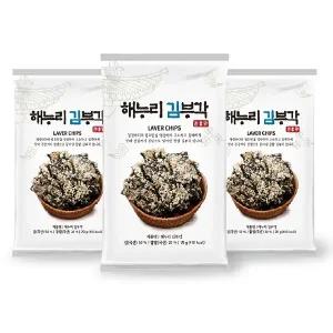 [남원명물] 해누리 찹쌀 김부각 선물용 세트(70g*3봉) 