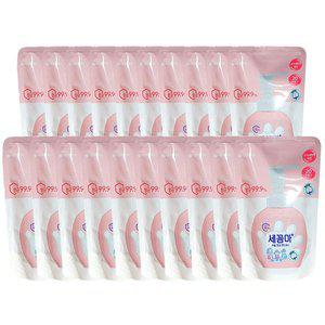 [세꼼마] 버블 항균 핸드워시 파우더향 200ml x 20개 리필