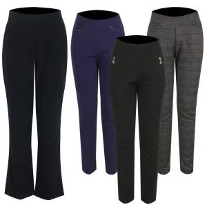 가을 겨울 스판 슬랙스 기모 밴딩바지 빅사이즈 패딩바지 정장 엄마 출근룩