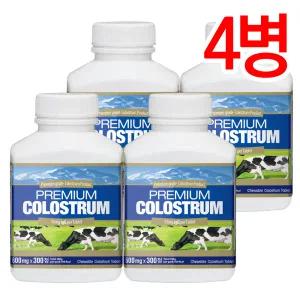 [롯데백화점]통라이프 [통라이프] 뉴질랜드 프리미엄 초유 300정 (600mgx300정-2.5개월) 4병