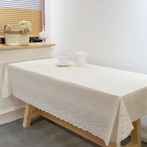 레이스 방수식탁보 비닐 테이블보 4인 6인 8인 대형