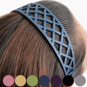 안아픈 플라스틱 망사 넓은머리띠 여자 여성 NET25