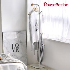 [하우스레시피] 바인 키 낮은 철제 스탠드 옷걸이 2종 - 행거 수납 긴옷 코너 미니 옷방 고정식 일자