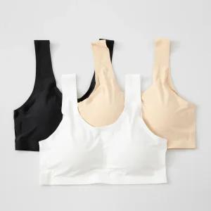 아이엠속옷 심리스 스포츠 브라 1P 무봉제 누디 노와이어 브라탑