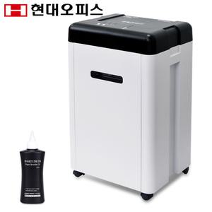 [현대오피스] 중형 문서세단기 PK-1630CD+오일 파지함 30L 1회 16매 사무용 파쇄기 세절기