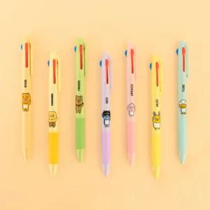 카카오프렌즈 3색 볼펜 0.7mm 카카오 캐릭터 펜 춘식이 라이언 어피치 무지 튜브 네오 프로도 문구용품 단체선물