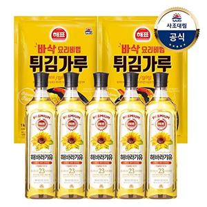 [사조대림][사조대림] 해표 해바라기유900ml x5개+튀김/부침가루1kg x2개